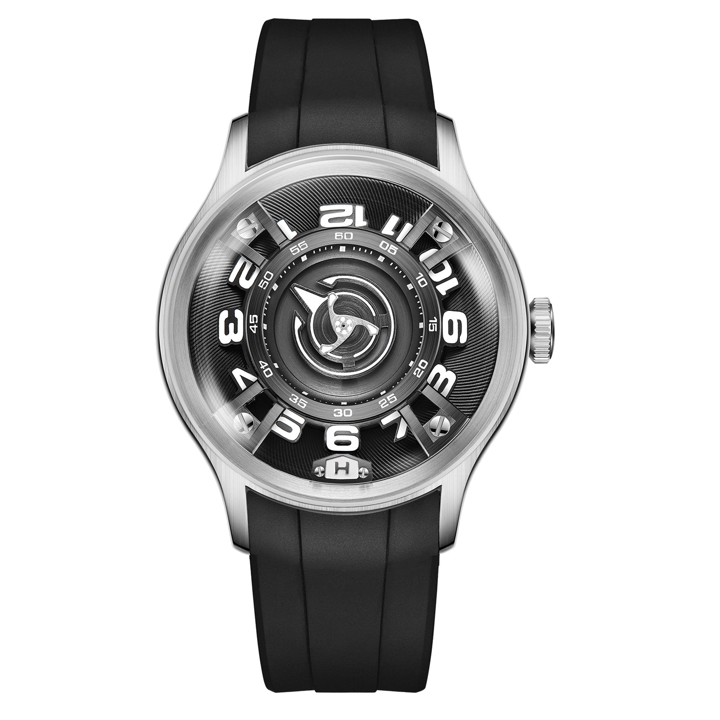 OBLVLO CURVATURE ENGINE STAR ROTAR AUTOMATIC MECHANICAL WATCH